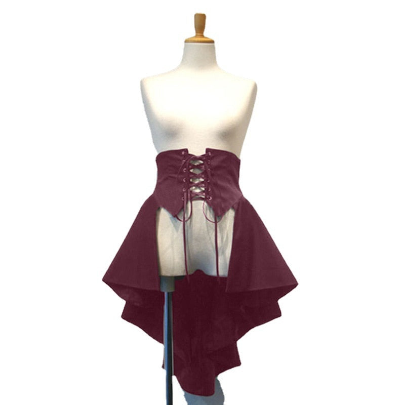 Bustle Skirt Victorian Gothic Steampunk Corset Costume Belt