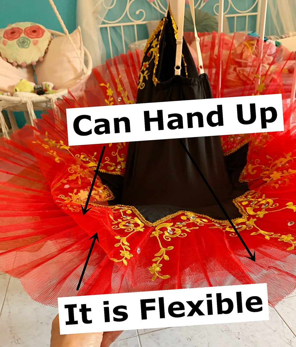 Velvety Top Embroidered Ballet Tutus Kids and Adult Ballerinas