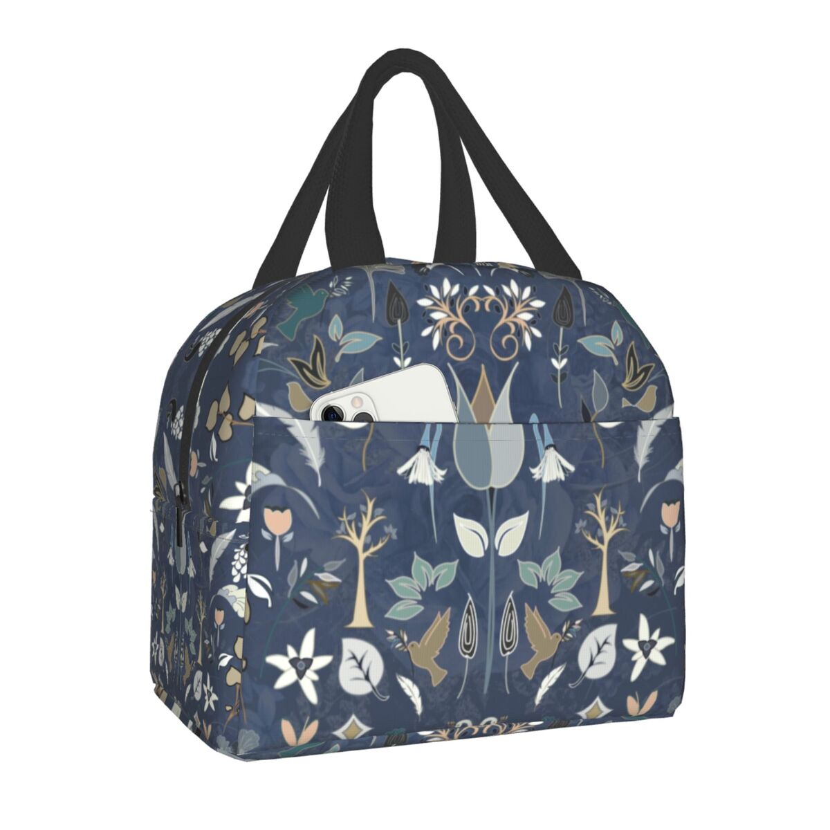 William Morris Print Thermal Insulated Lunch Bag