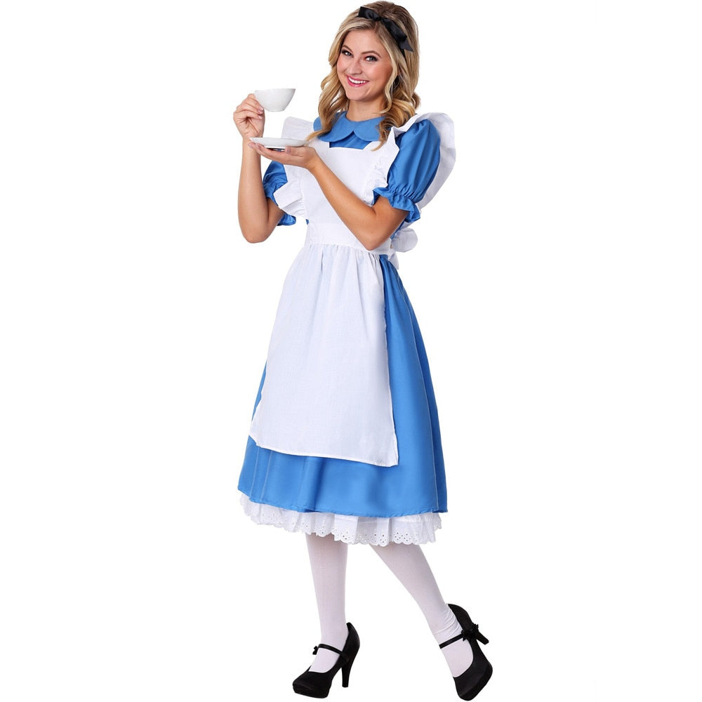 Alice In Wonderland Costume Adult Kids Cosplay