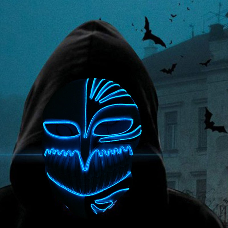 Glowing Cosplay LED Joker Masks