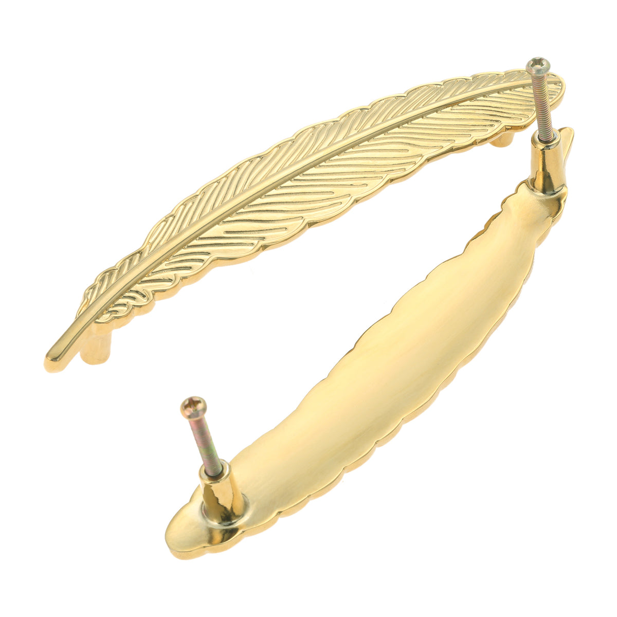Brass Dragonfly and Feather Furniture Door Handles and Knobs