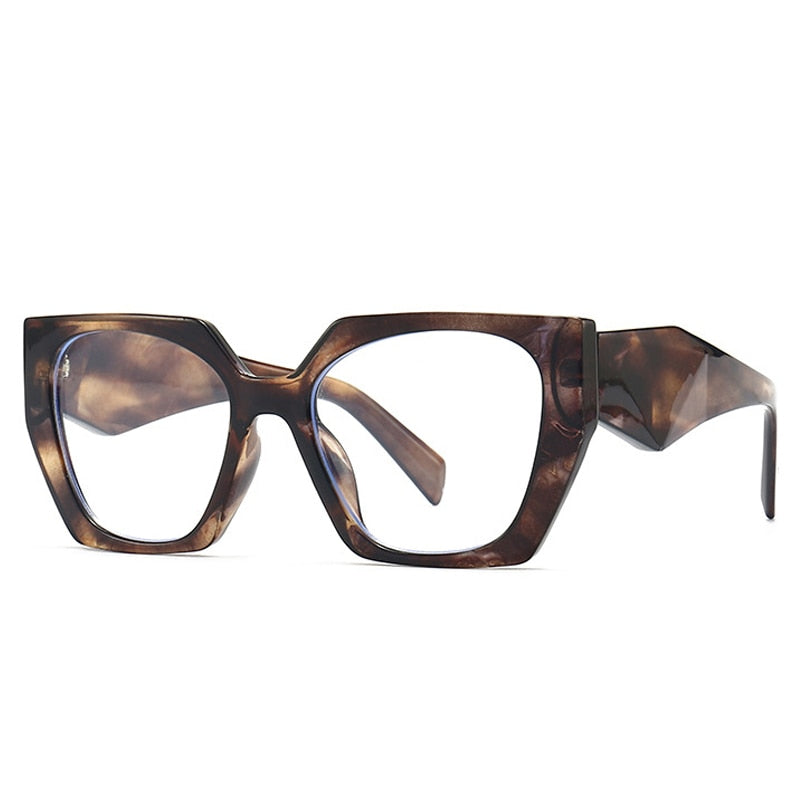 Rainbow Cats Eye Polygon Sunglasses