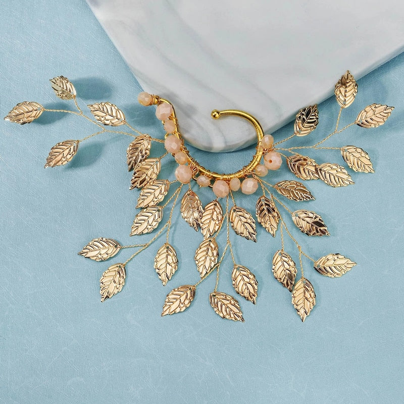 Golden Leaves Ear Cuff