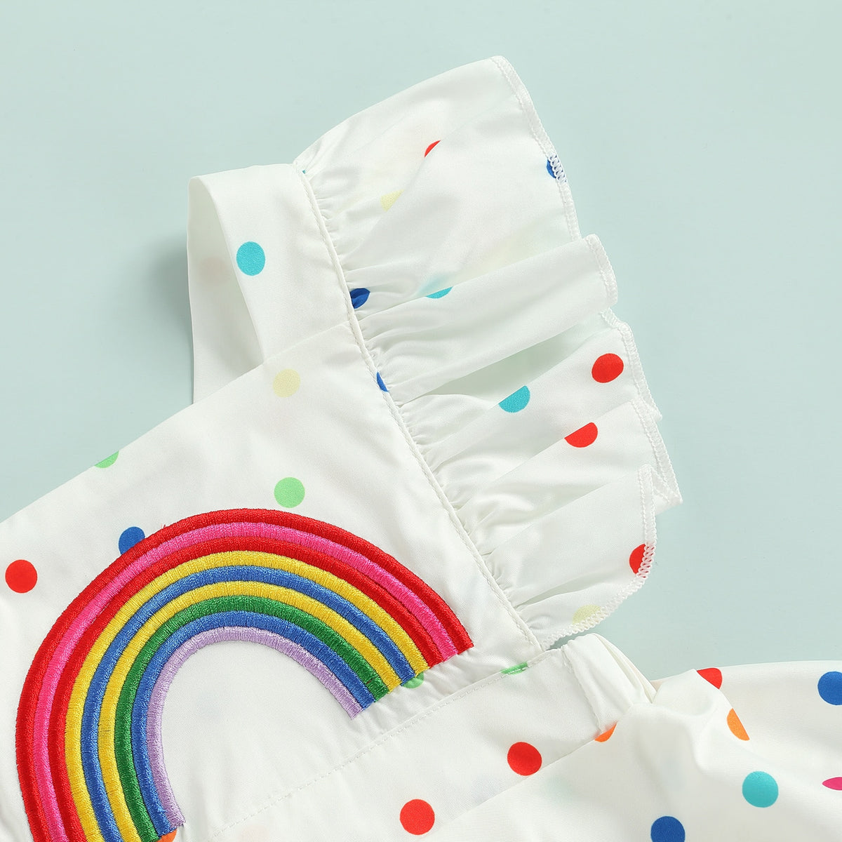 Rainbow Baby Girls Summer Romper Dress
