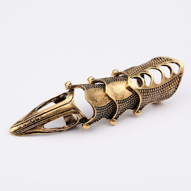 Skull Double Finger Ring Knuckle Armour