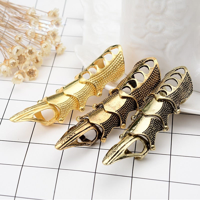 Skull Double Finger Ring Knuckle Armour