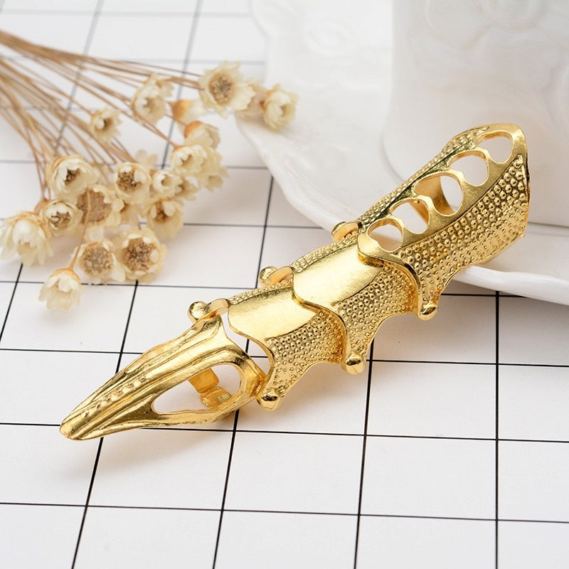 Skull Double Finger Ring Knuckle Armour