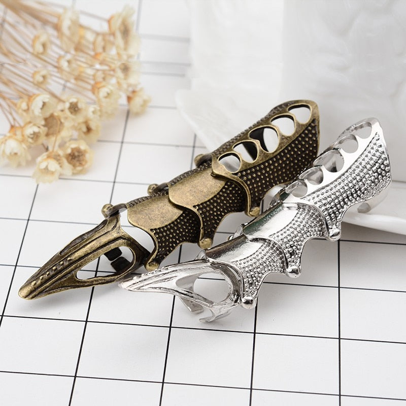 Skull Double Finger Ring Knuckle Armour