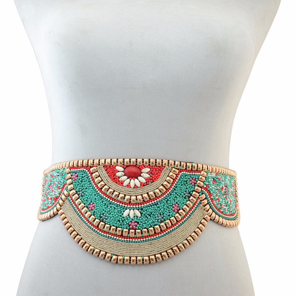 Bohemian Charm Belt with Beading