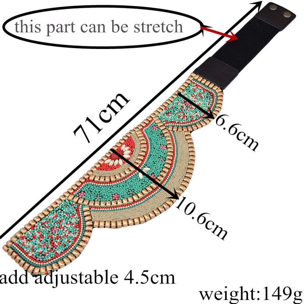 Bohemian Charm Belt with Beading