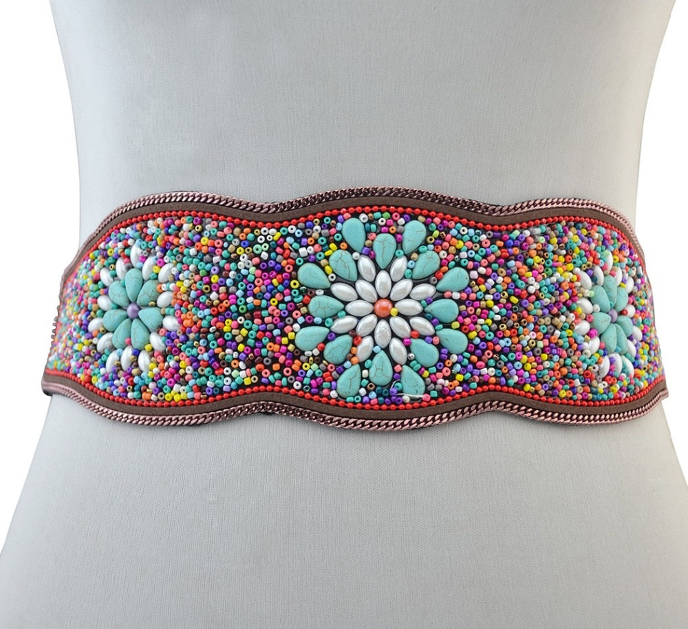 Bohemian Charm Belt with Beading