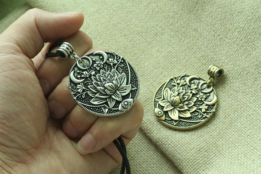 Luna Goddess Earthwoman Buddhist Lotus Flower Three Moon Boho jewellery Fashion | Woodland Gatherer | Australian Online Store | Gifts & Treasures | Special Occasions & Everyday Fun | Boho Life | Whimsical Treats | Jewellery | Fashion | Crafting DYI | Stationery | Boho Festival Fashion