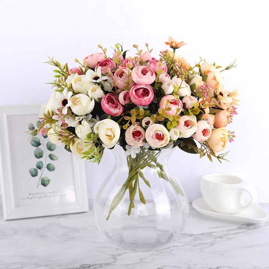 Silk Camellias Artificial Flowers