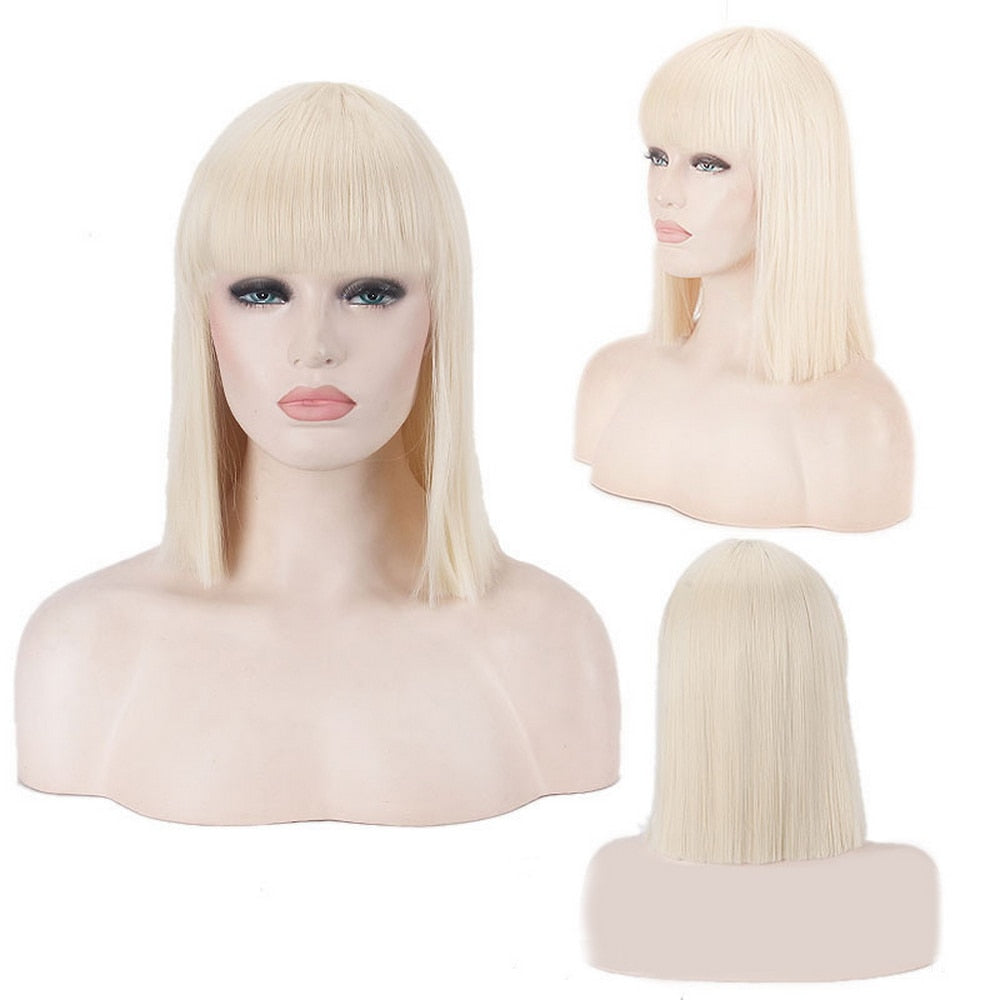 Mrs Wallace Cosplay Wig Green Black Red Pink Blue White Blonde Purple Brown Silver