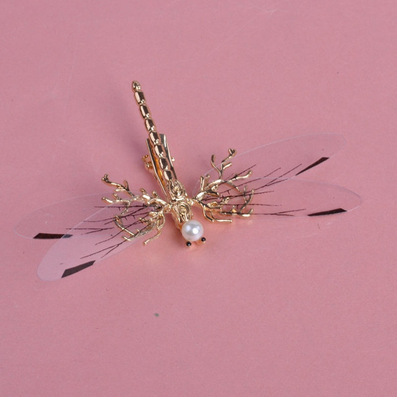 One Golden Dragonfly Hairpins