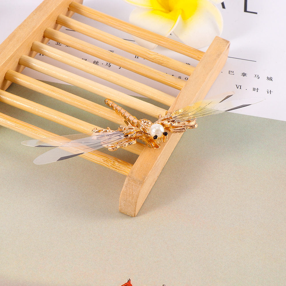 One Golden Dragonfly Hairpins