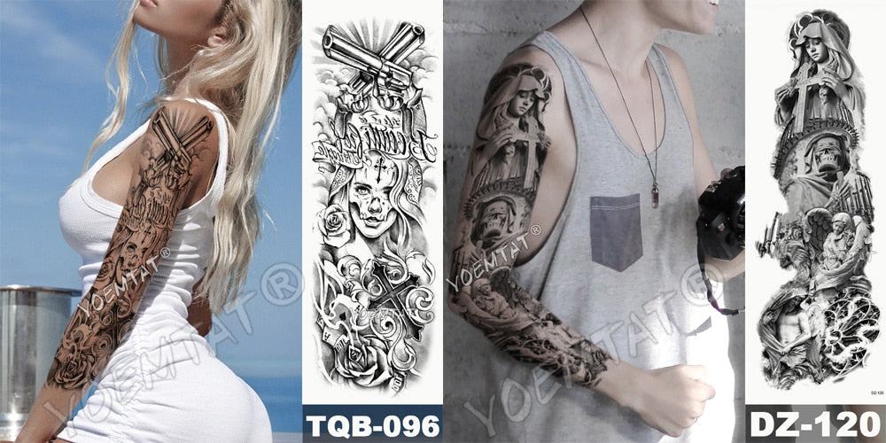 Lion King - Large Arm Sleeve Temporary Tattoo