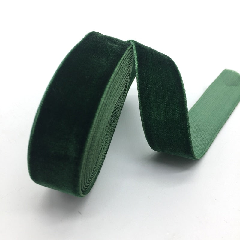 Dark Green Velvet Ribbon 20mm