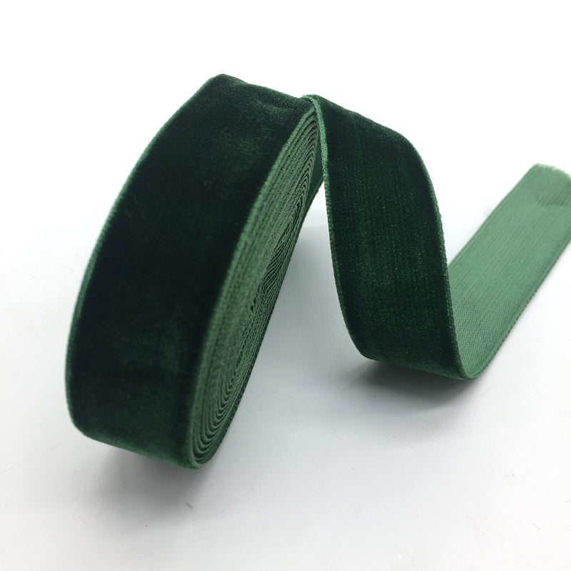Dark Green Velvet Ribbon 20mm