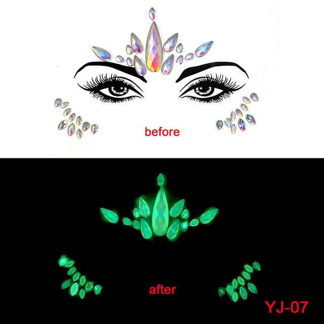 Glow in the Dark Face Stickers
