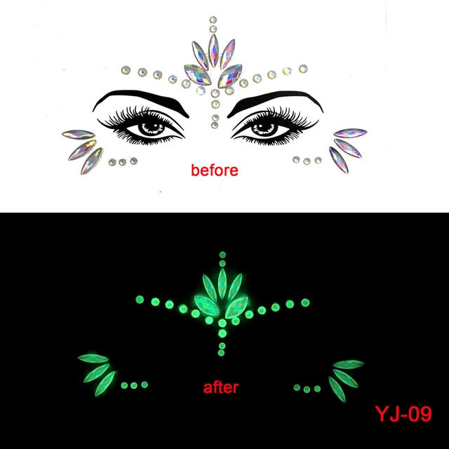 Glow in the Dark Face Stickers