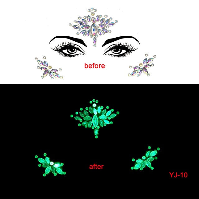 Glow in the Dark Face Stickers