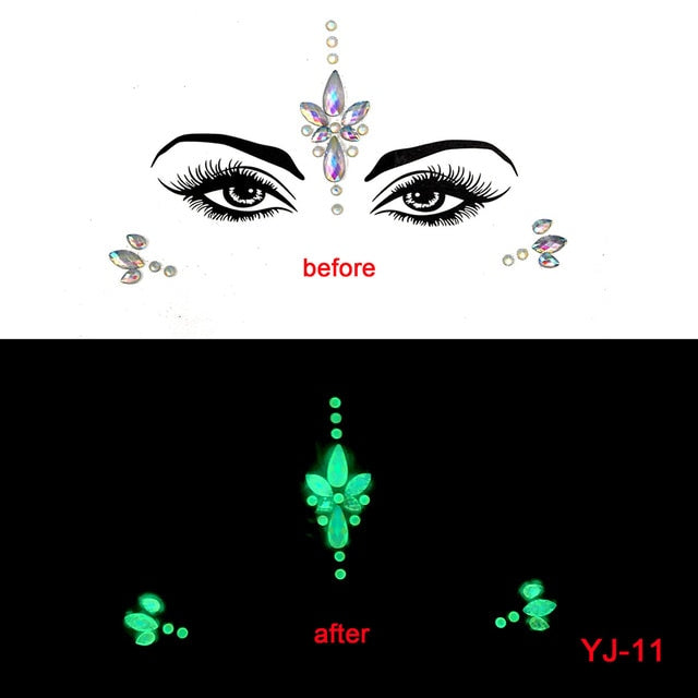 Glow in the Dark Face Stickers