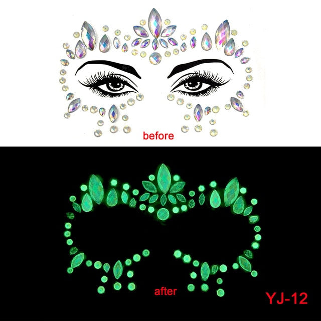 Glow in the Dark Face Stickers