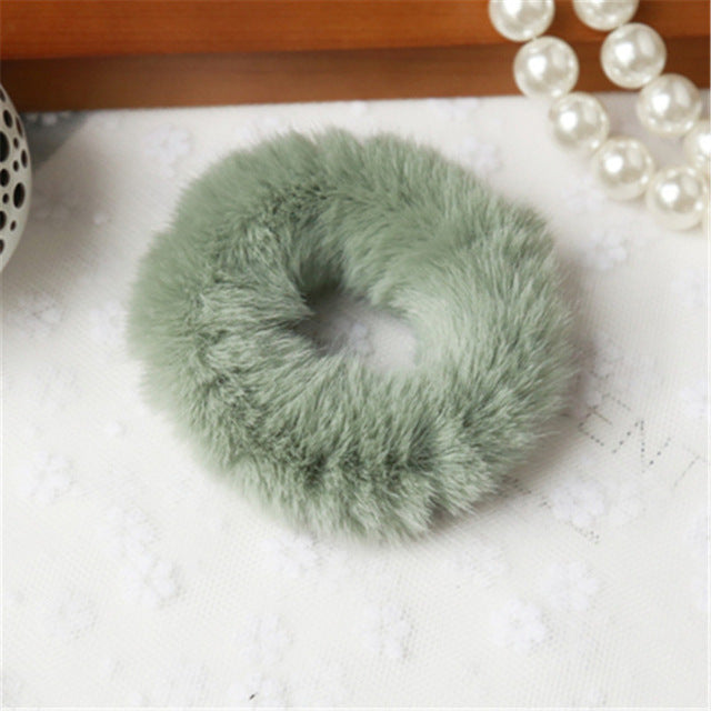 Faux Fur Fluffy Scrunchies
