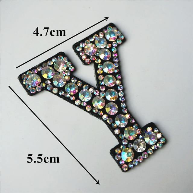 26 Letters Rhinestones Alphabet | Appliqués Patches - Woodland Gatherer