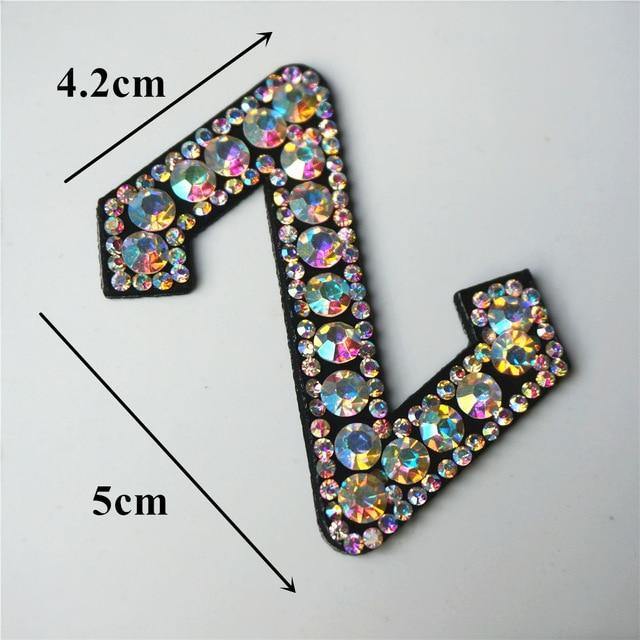 26 Letters Rhinestones Alphabet | Appliqués Patches - Woodland Gatherer