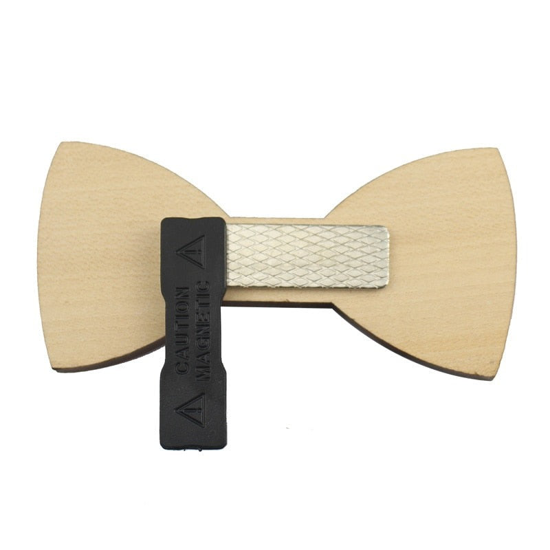 Plaid Wooden Bow Ties For Men
