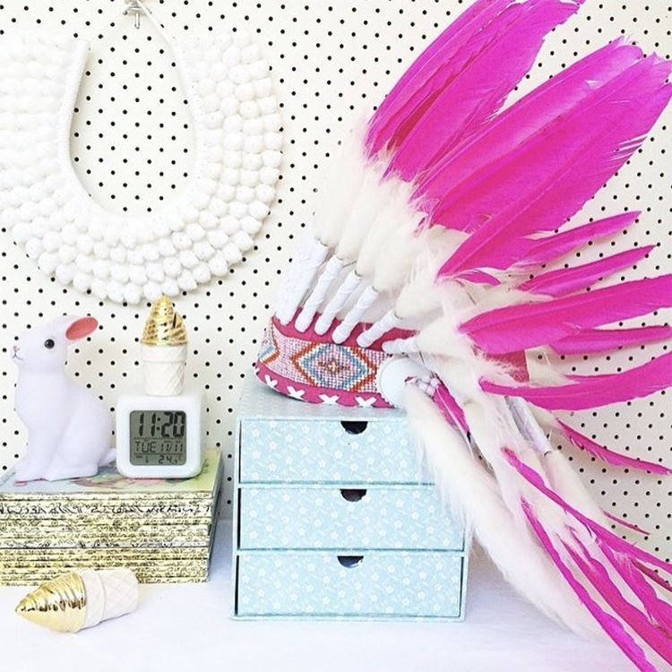 Indian Style Feather Headdress Photography Props Room Decor