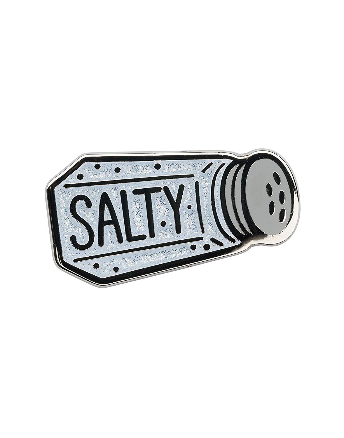 Salty Glitter Enamel Lapel Pin Badge
