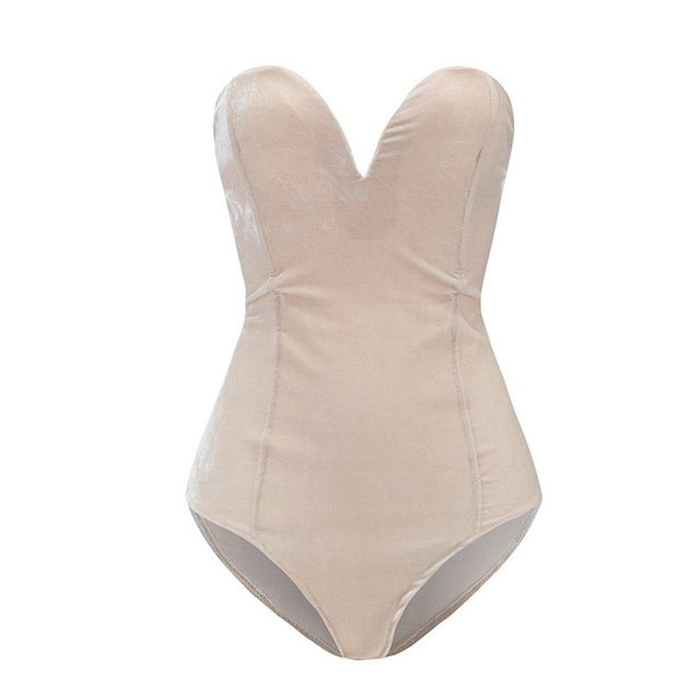 Velvet Baby-Cakes Strapless Backless Bodysuit