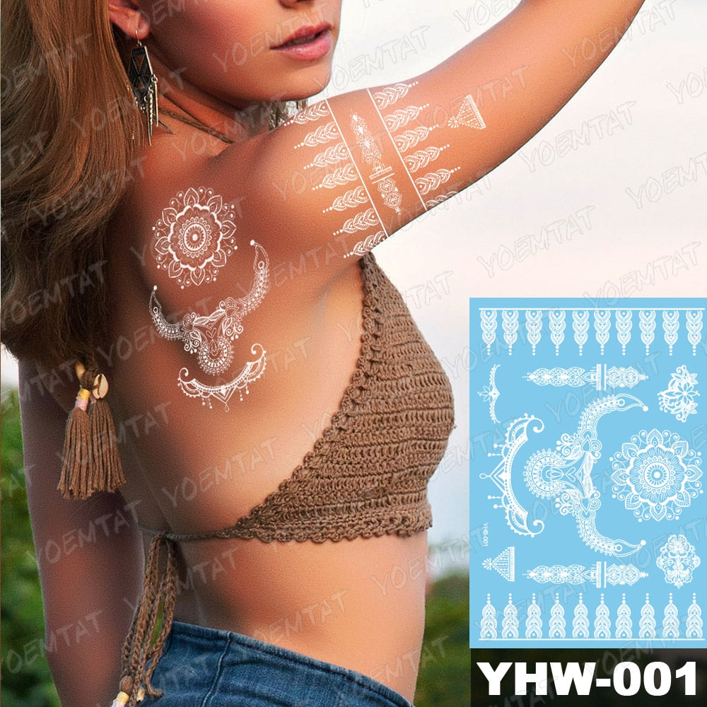 White Mandala Tattoos