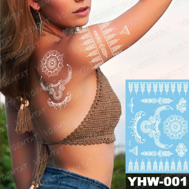 White Mandala Tattoos