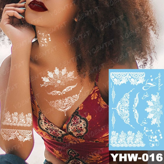 White Mandala Tattoos