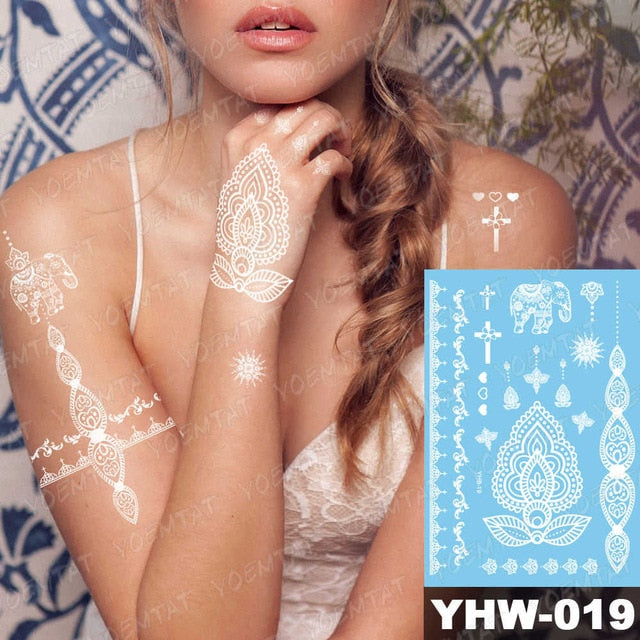 White Mandala Tattoos