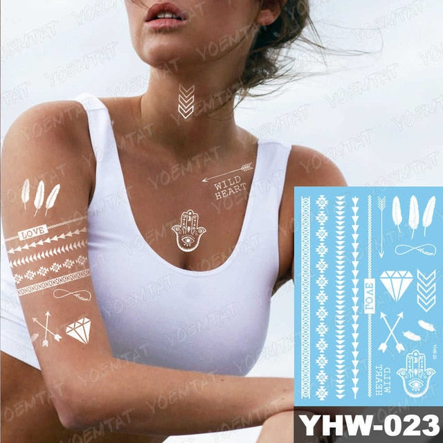 White Mandala Tattoos