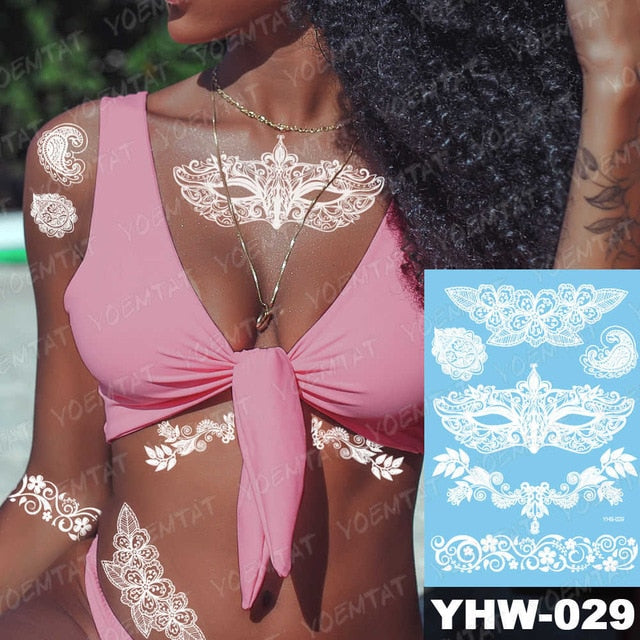 White Mandala Tattoos