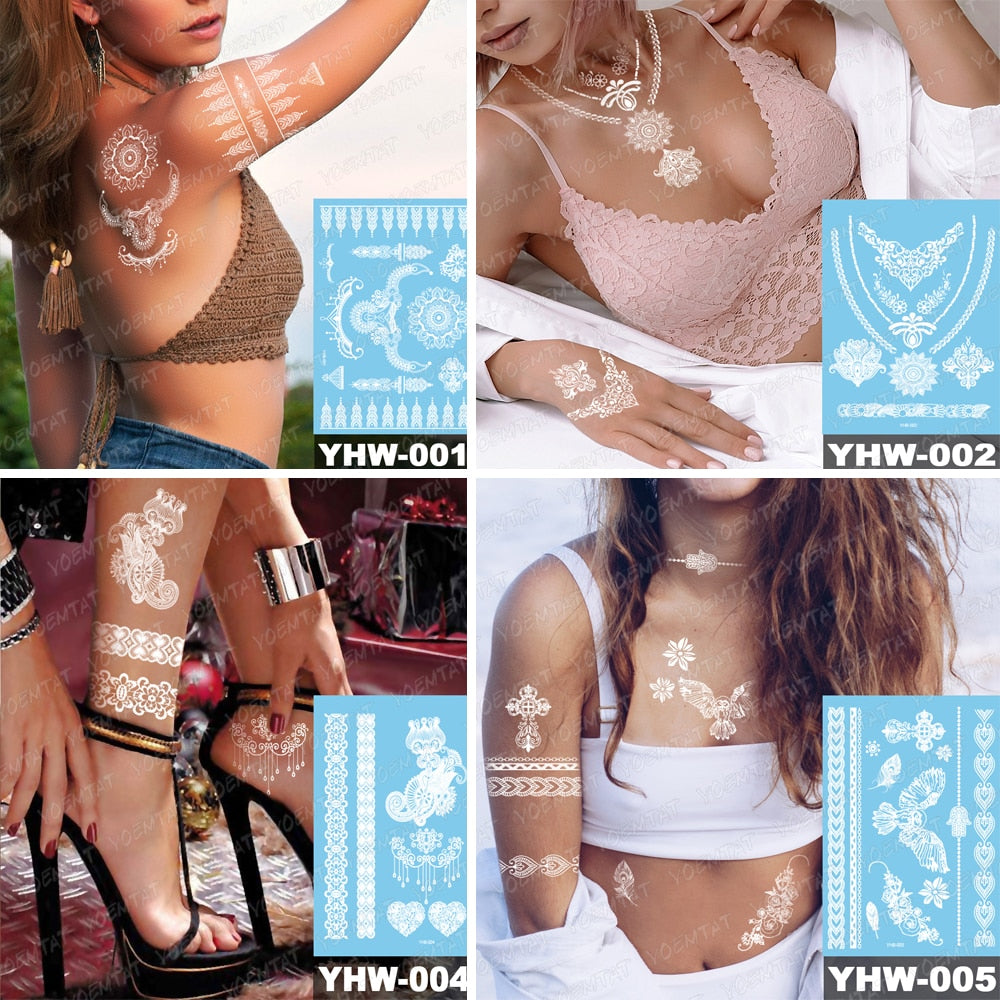 White Mandala Tattoos