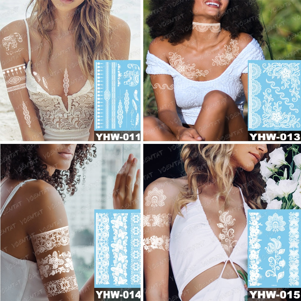 White Mandala Tattoos