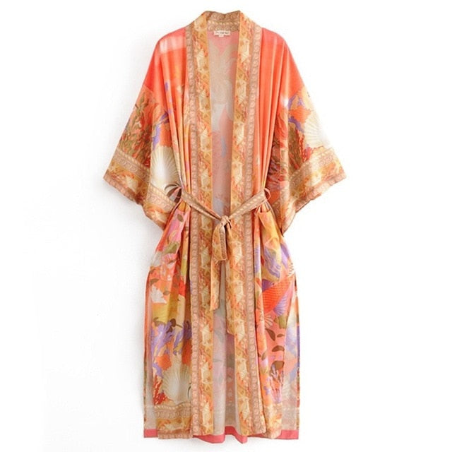 Mermaid Coral's Kimono