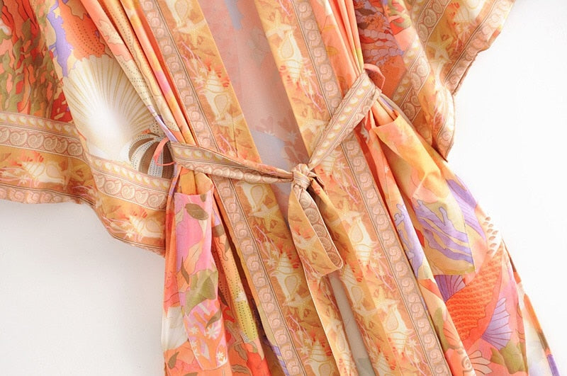 Mermaid Coral's Kimono