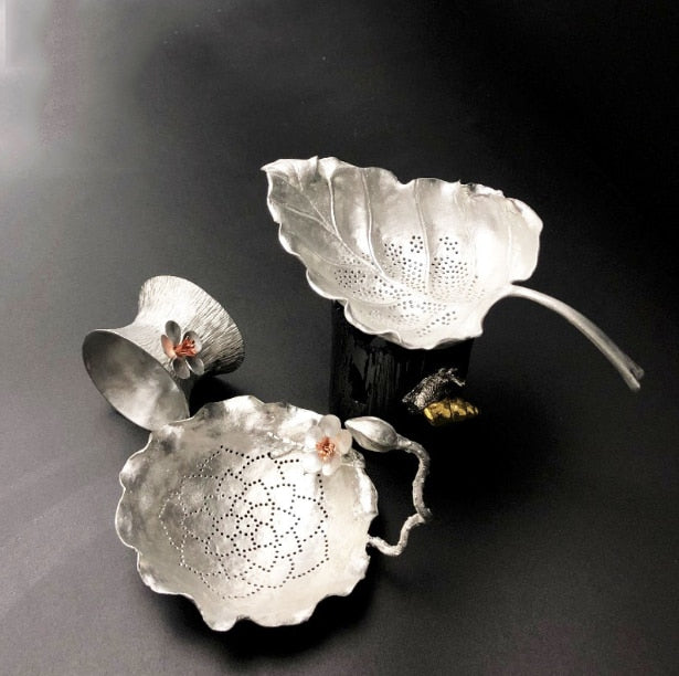 Tin Leaves Infusers Tea Strainers Witches Kitchen