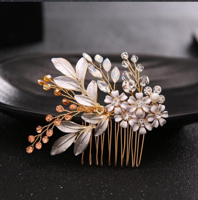 Champagne Eloise Tiara and Hair Comb