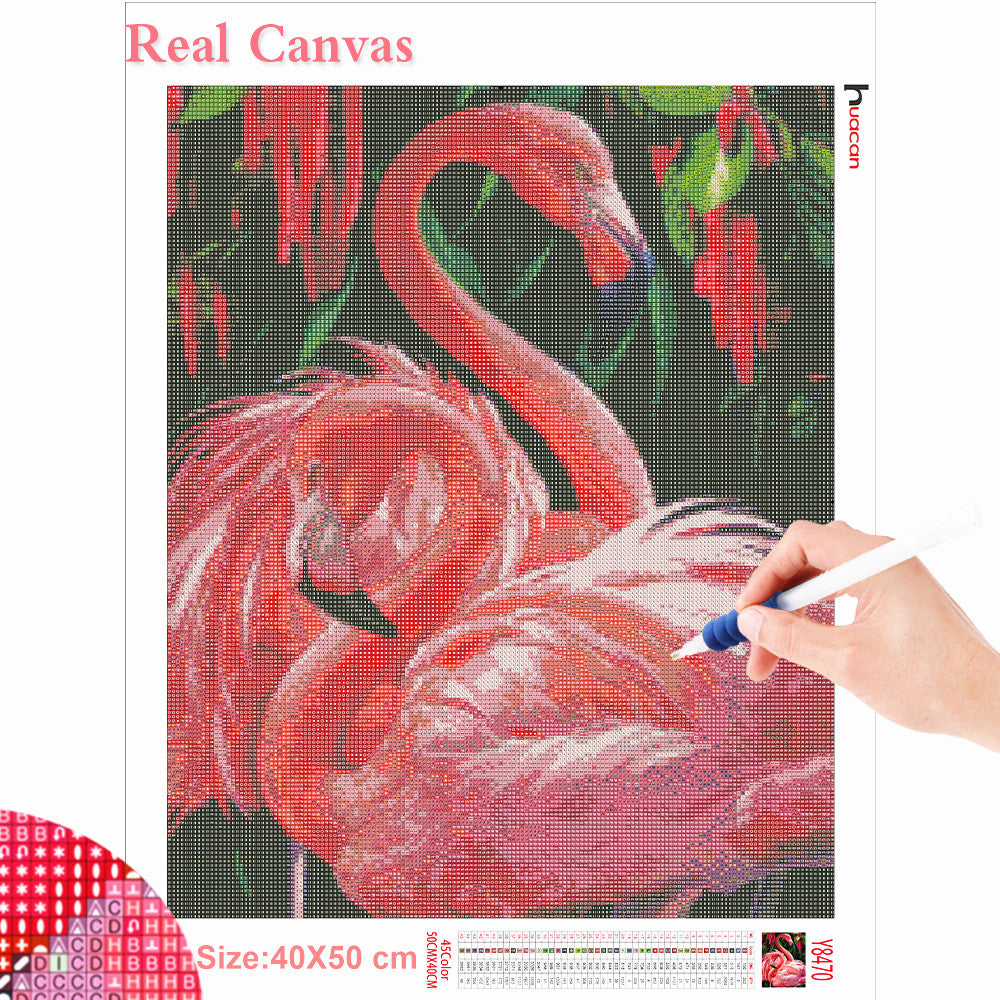 Flamingos DIY Crystal Mosaic Painting
