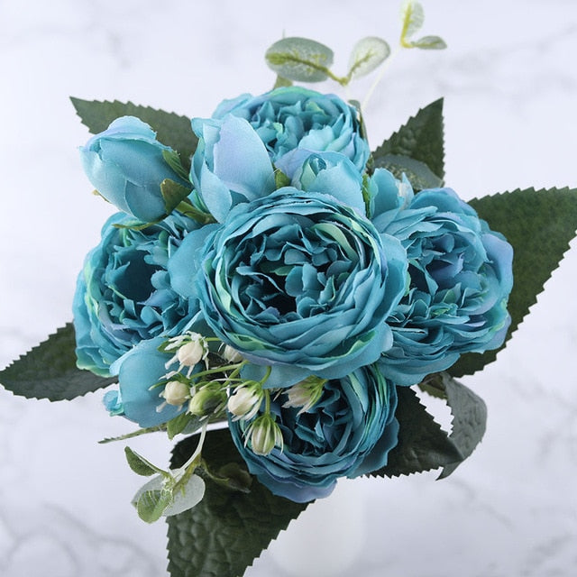 All The Colours Peonies Silk Artificial Flowers
